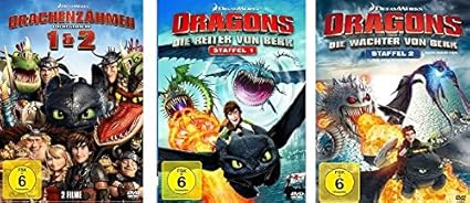 Drachenzähmen leicht gemacht (Box 1&2) + Dragons - Die Reiter/Wächter von Berk (Staffel 1&2) im Set - Deutsche Originalware [