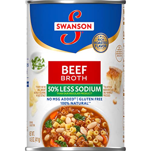 Swanson 50 Less Sodium Beef Broth, 14.5 oz. Pricepulse