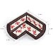 PORUARY Soft Baby Proofing Corner Guards Edge Protectors 8 Pack with Pre-Taped 3M Tape Clear Corner Protectors Safe Corner Cushion(L-Shaped) (Brown)