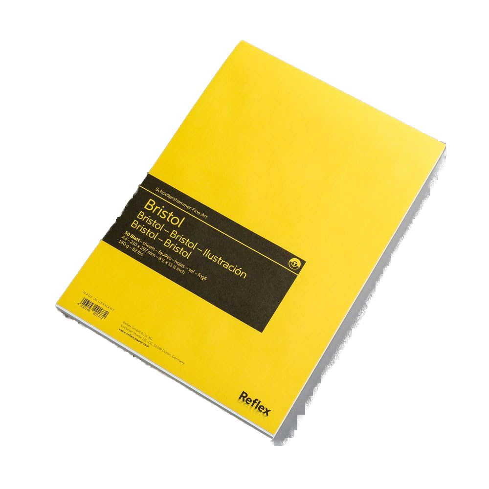 Schoellershammer Bristol Paper Pad A4, 50 Sheets, 180gsm Paper, White VF5004290