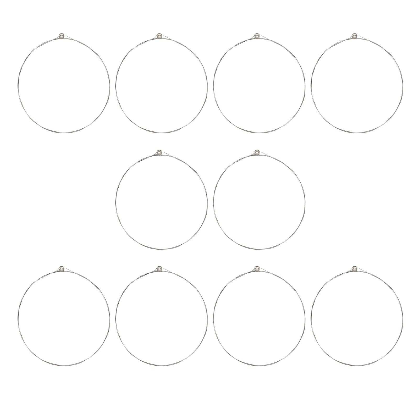 LT Easiyl 10pcs E-1st Guitar Strings Guitar High E String 86.5cm Acoustic Guitar String Folk Guitar String Resistant Rust Stainless Steel Guitar String Replacements