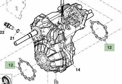 John Deere Original Equipment Gasket #M156196