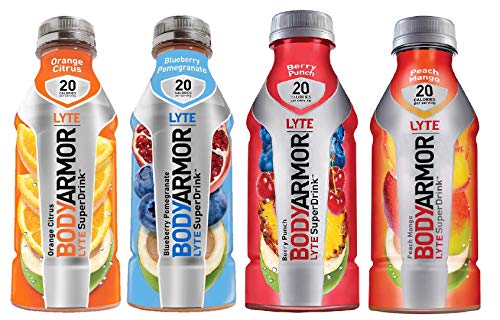 Bodyarmor LYTE Superdrinks Variety Pack, 4 Flavors, 16 Ounce (24 Bottles) (Best Selling Gatorade Flavors)