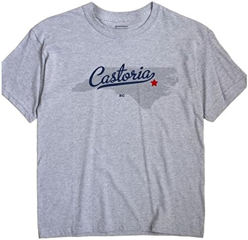 Castoria North Carolina NC MAP GreatCitees Unisex Souvenir T Shirt
