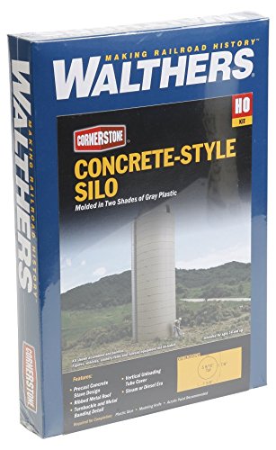 Walthers Cornerstone Rural USA - Concrete-Style Silo Plastic Kit