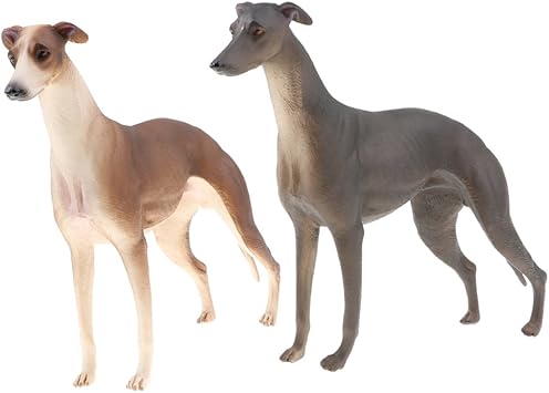 IPOTCH 2 Unids Juguete de Animales Salvajes Figura de Galgo Realista Juego Educativo Divertido para Niños: Amazon.es: Juguetes y juegos