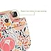 Woodmin Compatible PU Leather Camera Case for Fujifilm Instax Mini 9 8 8+ Camera with Shoulder Strap(Elegant Flower)