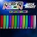 Pair Of LIGHT UP DRUMSTICKS by ROCKSTIX: 2 HD BRIGHTER NEON COLOR CHANGE, MEGA BRIGHT - LED LIGHT UP DRUMSTICKS