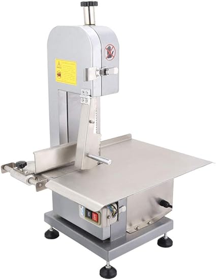 Professionnel Scie A Ruban A Viande Coupe Boucher Hachoir Scie A Os Trancheur De Viande Congelee Commerciale Pour Couper La Viande Congelee Pieds De Porcs Scies Bifteck Avec Lame De Scie 0 75kw