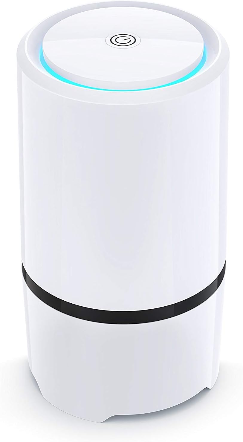 Net-Dyn Air Purifier - USB Air Filter, HEPA Filtration and Small Personal Desktop Home Air Cleaner for Eliminating Harmful Allergens, Bacteria, Allergies and Pets