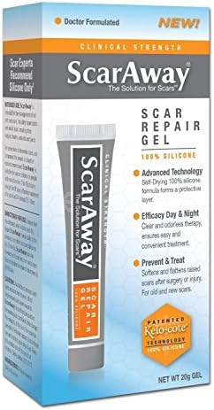 Scar Away Scar Repair Gel with Patented Kelo-cote Technology, 20 Grams (3 Pack)