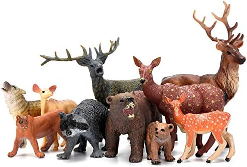 BOLMAZ Woodland Animals Figurines Toys 