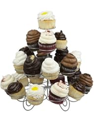 Home Basics 23 Cupcake or Muffin Centerpiece Holder Stand, 3 Tier