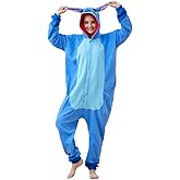 Unisex Adult Animal Onesie One-Piece Pajamas Cosplay Costume Halloween for Women and Men