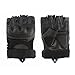 accmor Tactical Gloves Military Rubber Hard Knuckle Gloves Fingerless/Half Finger Outdoor Gloves Fit for Cycling Airsoft Paintball Motorcycle Hiking Camping