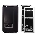 CyberTech 2X High Capacity Replacement Li-ion Battery 3200mAh with Multi Function USB Wall Charger for Samsung Galaxy Note 4