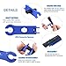 Glarks MC3 MC4 Crimper Solar Crimping Tools for 2.5/4/6mm² Solar Panel PV Cable with 6 Pair MC4 Solar Panel Connector and 1 Pair Solar MC4 Connector Assembly Tool Spanner Wrench and a Wire Stripper