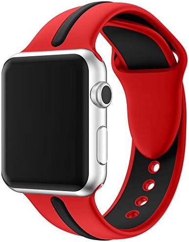 Zakaco Sport Band for Apple Watch 42mm 38mm, Soft Silicone Strap Replacement iWatch Bands for Apple Watch Sport, Series 3, Series 2, Series 1