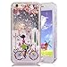 iPhone 6 Plus Case,Crazy Panda® 3D Creative Liquid Glitter Design iPhone 6 Plus Liquid Quicksand Bling Adorable flowing Floating Moving Shine Glitter Case iPhone 6 Plus/6S Plus - bicycle girl