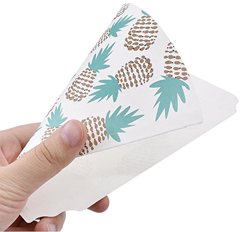 Self-adhesive Flower Packaging Paper Bouquet wrapper Candy Food Paper ConesÂ from Ocharzy (Brown, 20 pcs)