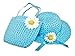 Patty Both 6 Set Tea Party Hats Girls Daisy Straw Hat,Princess Country Girl Dress Up Set Includes 6 Purses 6 Daisy Flower Sunhats 6 Colors