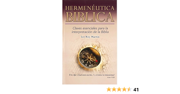 Hermeneutica Biblica 9781928686712 Lee Roy Martin Libros