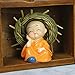 4pcs Cute Monks Figurine Statue Car Interior Display Decoration Car Dashboard Ornament Car Home Office Decor