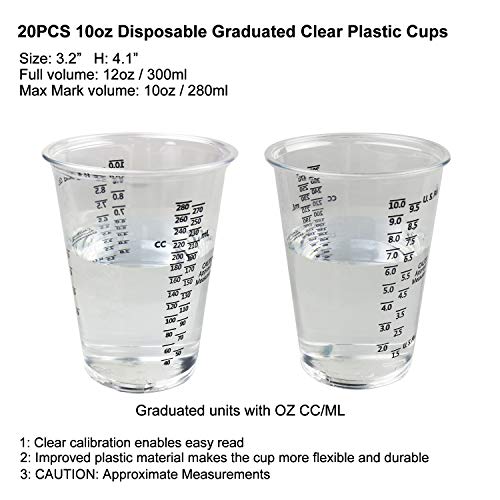 1 Plastic+Graduated+Reusable+Silicone+Measuring