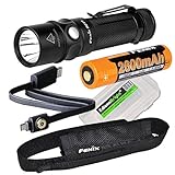 Fenix RC11 1000 Lumen USB rechargeable CREE LED Flashlight EDC with Fenix 18650 Li-ion battery , and EdisonBright BBX3 battery carry case bundle