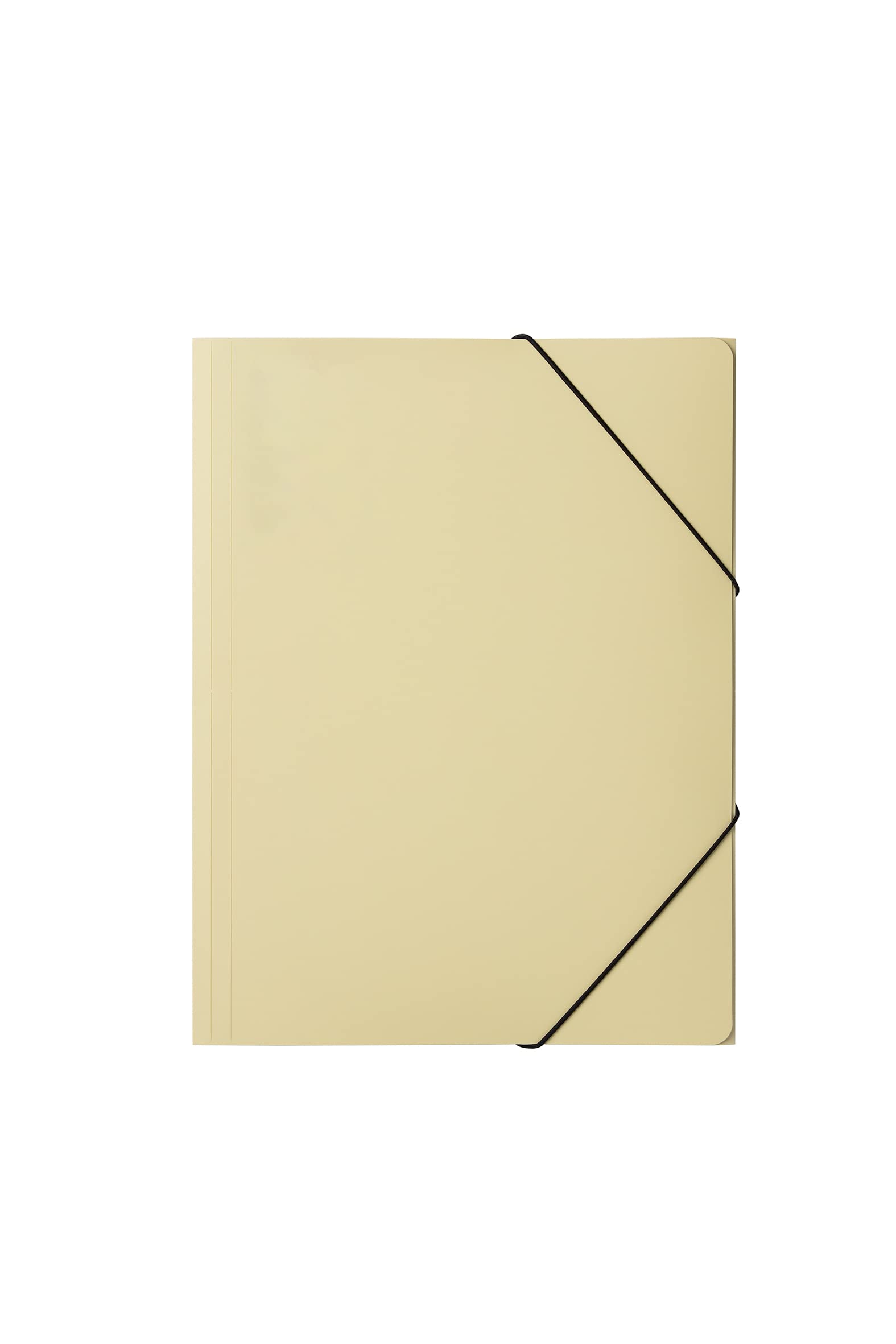 PAGNA 21609-04 Elasticated Folder A4 PP Pastel Eco 3 Folders Yellow