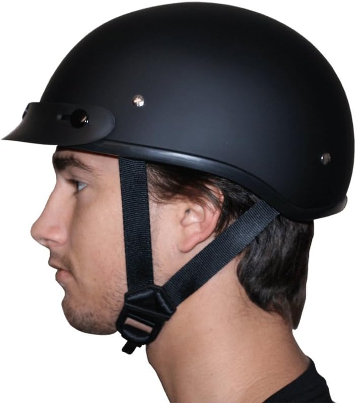 Daytona Helmets Motorcycle Half Helmet Skull Cap Guns 100 DOT Approved