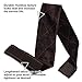 Vetelv Wig Grip Band Flexible Scarf Hair Headband Adjustable Comfort Head Hair Band, Dark Brown