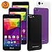BLU Advance 5.0 Case, BLU Dash M Case, [3 Pack] Teayoha [Black][Clear][Purple] Soft TPU Case for BLU Advance 5.0 / BLU Dash M