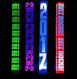 2017 Happy New Year LED Foam Stick Baton Supreme - 6 lighting effects