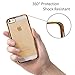 iPhone 5s Case - HD Clear Screen Protector Included - Shock-Absorption Clear TPU Bumper Case Slim Fit Soft Cover Shell , for iPhone 5/5s/SE (Gold)