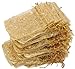 Foxnovo Organza Drawstring Gift Bags (100Pcs-Golden)