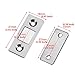 Yosoo 2Pcs Door Catch Ultra Thin Strong Magnetic Catch with Screws for Home Furniture Cabinet Cupboard