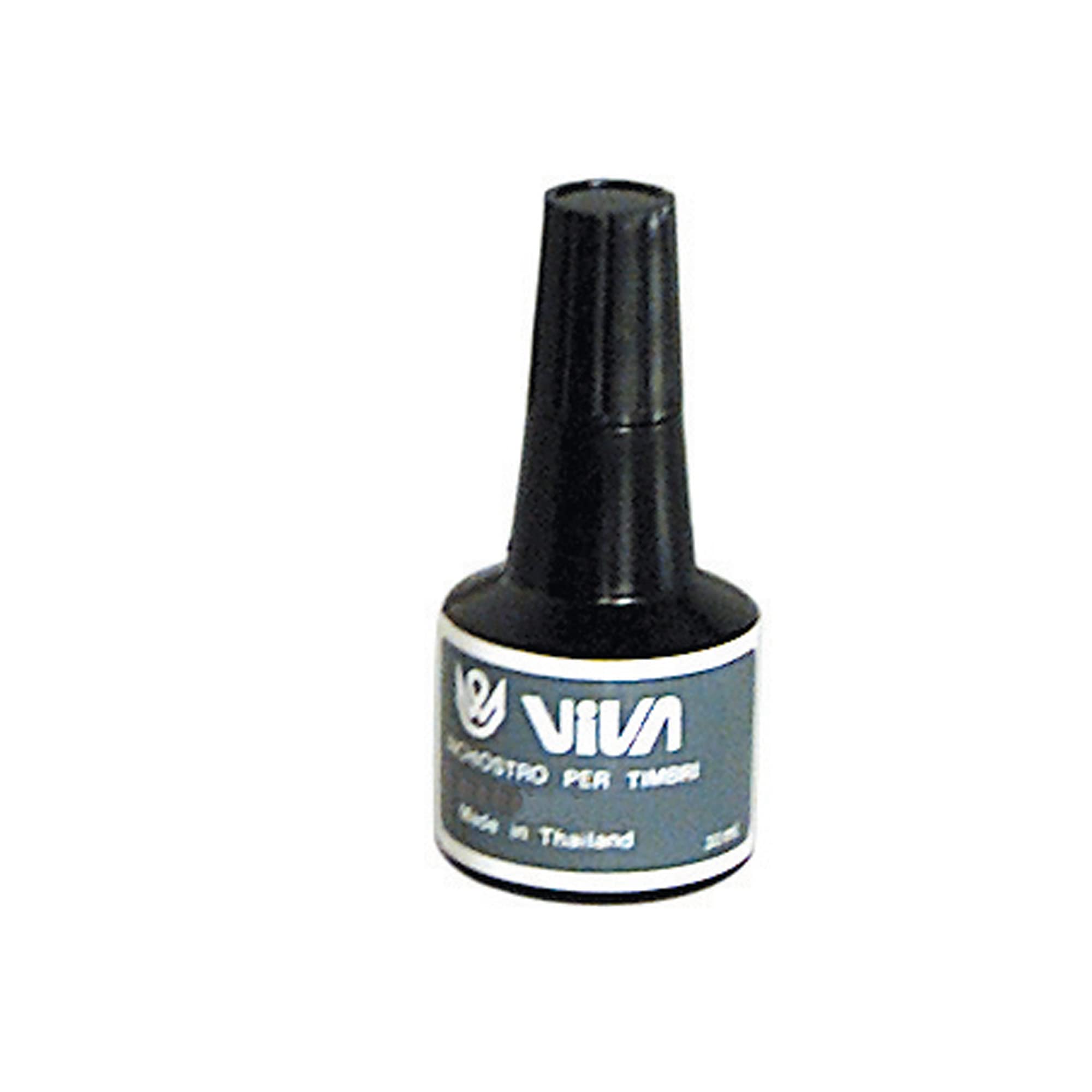Viva 360N Stamp Pad Ink, Bottle 30 g, Oil Based, Black