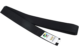 W WESING WESING Karate Belt WKF Approved for Karate Competition Black Red Blue Belt Martial Arts