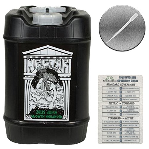 Nectar for the Gods Zeus Juice + Twin Canaries Chart & Pipette - 5 Gallon Nectar for the Gods Zeus Juice + Twin Canaries Chart & Pipette - 5 Gallon