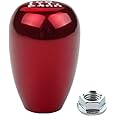 DEWHEL JDM Racing Type R Style 6 Speed 6MT Manual Gear Stick Shift Knob Compatible with Honda Civic Accord S2000 Acura Integra (Red)