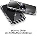 iPhone Xs Clear Case, iPhone X Clear Case, Poetic Lucent [Metallic Coating] [Scratch Resistant Back] Clear Hybrid Bumper Slim Case for Apple iPhone X (2017) / iPhone Xs (2018) 5.8inch - Black