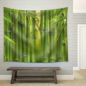 Bamboo Sprouts Forest - Fabric Wall Tapestry Home Decor - 51x60 inches