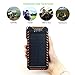 X-DRAGON Solar Charger, 10000mAh Solar Power Bank with Dual USB, 4 Solar Panels, LED Flashlight Solar Phone Charger for iPhone, Cell Phone, Samsung, ipad, Outdoor, Camping and More-Green