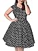 Nemidor Women's 1950s Style Polka Dot Pattern Vintage Plus Size Swing Dresss
