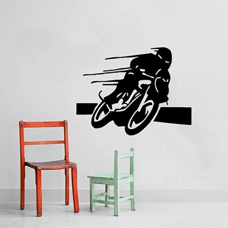 50CM * 38CM Coolest Motorbike Biker Decor Sala de estar de alta ...