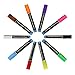 QIVV Liquid Chalk Markers,10 Colored Wet Erase Chalk Markers Neon Pens For Kids Art Menu Board Bistro Boards Windows Chalkboard Markers Reversible Bullet/Chisel Fine Tip-Non-Toxic Odorless Erasable