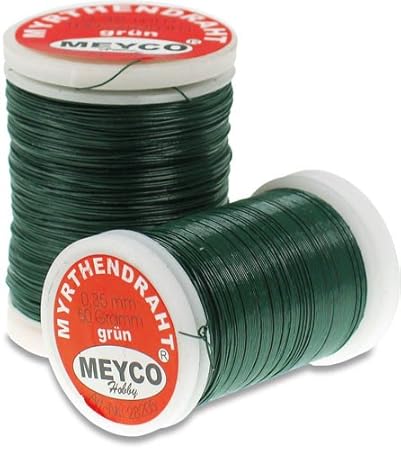 Meyco Myrthendraht, Bindedraht grün - 0,35mm - 66m