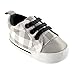 Luvable Friends Unisex Baby Crib Shoes, Gray Plaid, 6-12 Months