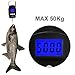 Creand Fishing Scale 110lb/50Kg Backlit LCD Display Screen Electronic Balance Digital Fish Postal Hanging Hook Scale with Measuring Tape,Luggage Shopping Spring Scale